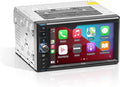 Sound Storm Laboratories DDCP62 Car Stereo - Apple CarPlay, Double Din, 6.2 Inch Capacitive Touchscreen, Bluetooth, No DVD CD Player, AM/FM Radio Receiver, Wireless Remote Control