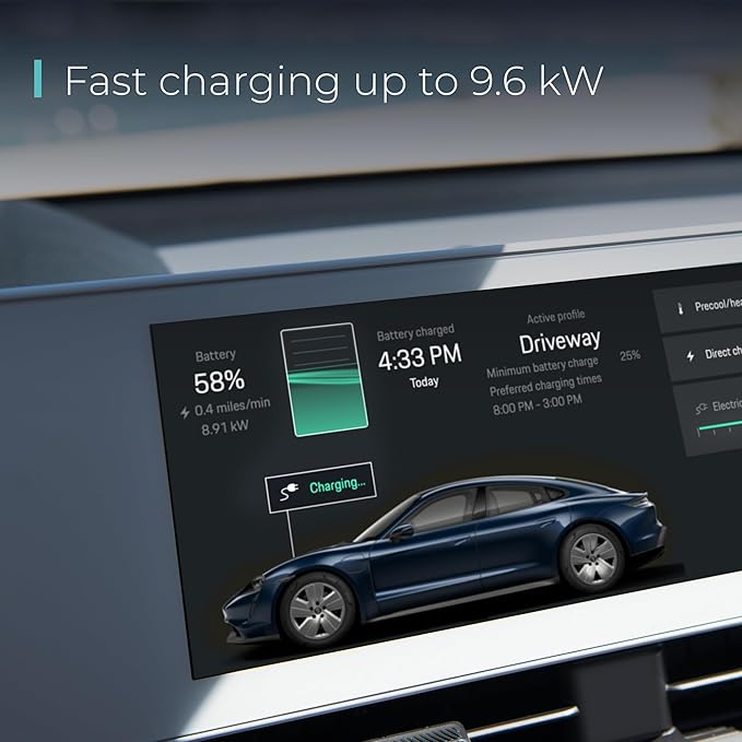 Lectron Level 1/2 (12A & 40A) Tesla NACS EV Charger - Dual-Level Electric Vehicle Charging Station with NEMA 14-50/5-15 Plug - Portable Electric Car Charger for All NACS Electric Vehicles