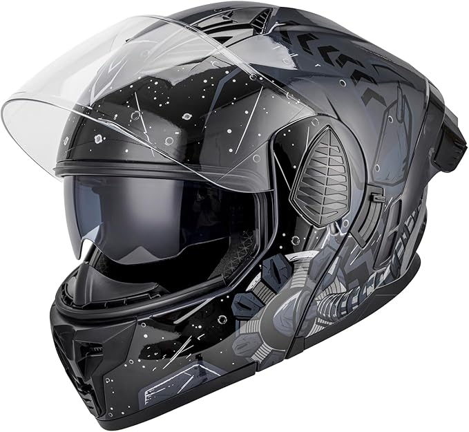 Modular Motorcycle Helmets Full Face Flip up Street Bike Motorcycle Helmet for Unisex Adult Model-167