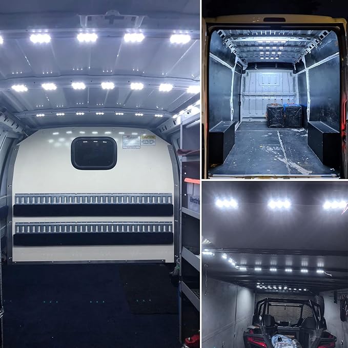 Linkhood 120 LED Van Interior Light, Car White LED Ceiling Lights Kit, Super Bright Lighting Dome Lamp for Van RV Truck Auto Vehicle Boat Caravan Trailers Lorries Cargo Transit Bus Camper