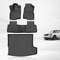KELCSEECS® Floor Mats & Cargo Liner Custom for Acura RDX 2025 2024 2023 2022 2021 2020 2019,All Weather Protection TPE Floor Liners Front& Rear Row Full Set Acura RDX Accessories Black