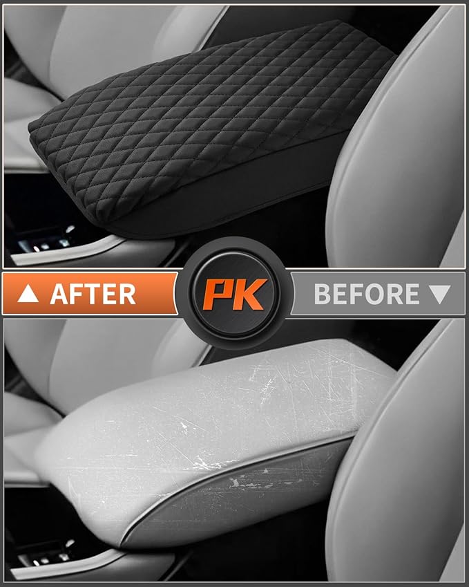 Shademax Center Console Cover for Honda Accord 2026 2025 2024 2023 Armrest Cover Cushion Pad for Honda Accord Accessories Middle Console Cover Armrest Protector Console Lids PU Leather Anti-Scratch