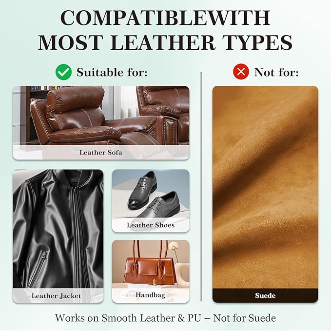 Leather Color Restorer, Leather Recoloring Balm, Scratch Remover, Leather Dye, Leather Paint, Leather Repair Kit for Furniture Couches Car Seats Shoes Bags, Dark Gray