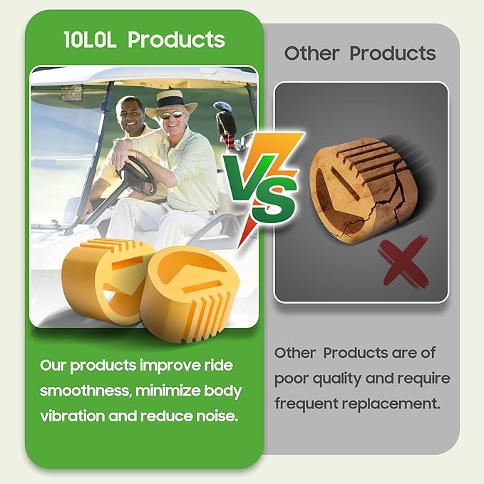10L0L Motor Mount Vibration Dampener Engine Snubber for Club Car DS and Precedent,Replace OEM 1012164 1025403-01