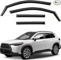 Window Deflectors Smoke Tinted In-Channel Side Window Vent Visor Deflectors Rain Guards Compatible with Corolla Cross 2022-2025 - 4pcs. GW0569
