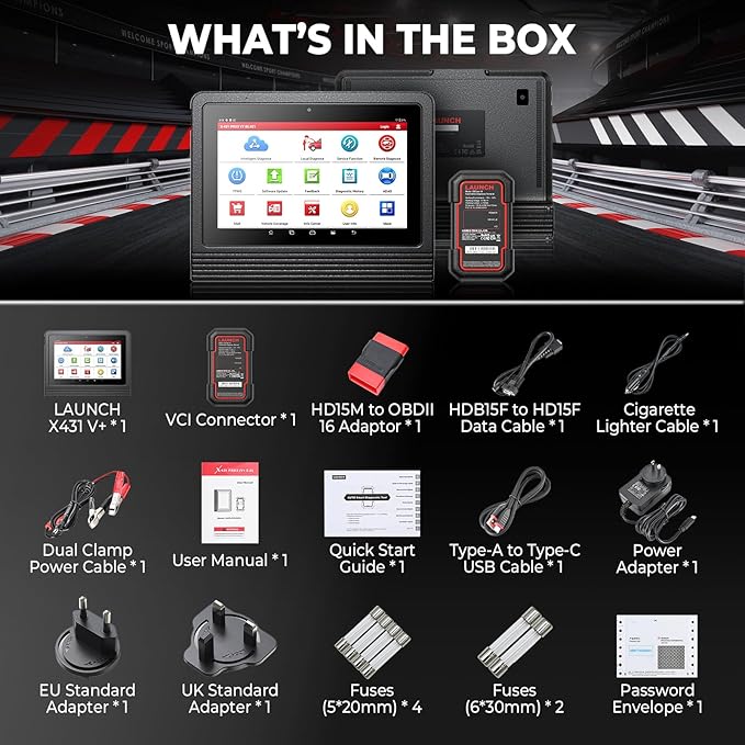LAUNCH X431 PRO3 V+ 5.0, 2025 Upgrade Bluetooth Bi-Directional Scan Tool, OEM Topology Mapping, HD Trucks Diagnosis, Online Coding, 55+ Services, CAN FD AutoAuth FCA SGW, 2-Year Free Update