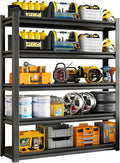 48" W Garage Shelving Unit, Garage Storage Shelves 2800LBS Heavy Duty Shelving, Adjustable 5 Tier Metal Shelves Utility Shelf, Storage Rack for Industrial, Warehouse, Basement (20" D*48" W*72" H)