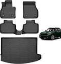AIPOIL® Floor Mats & Cargo Liner Set for 2017-2024 MINI Countryman F60 (Not for Manual Transmission) All Weather Protection TPE Anti-Slip Automotive Full Set Custom Car Mats Accessories - Black