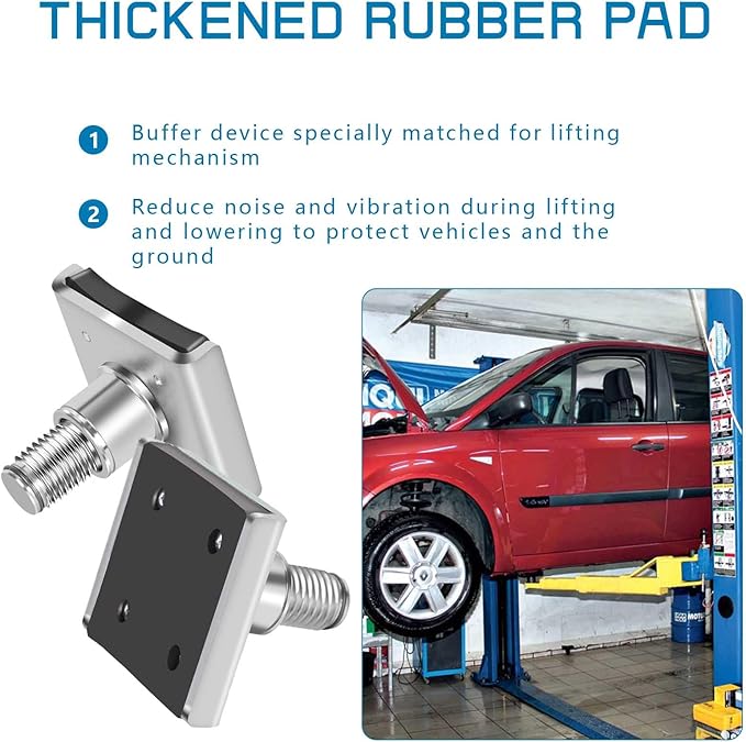 4 Pack Truck Adapter for 2 Post Lift, Hot Dipped Galvanized Steel Lift Pads for Auto/Car/Vehicle, Auto Lift Spin-Up Frame Adapter, Truck Adapter Kit Set for ME & KT Two Post Lifts