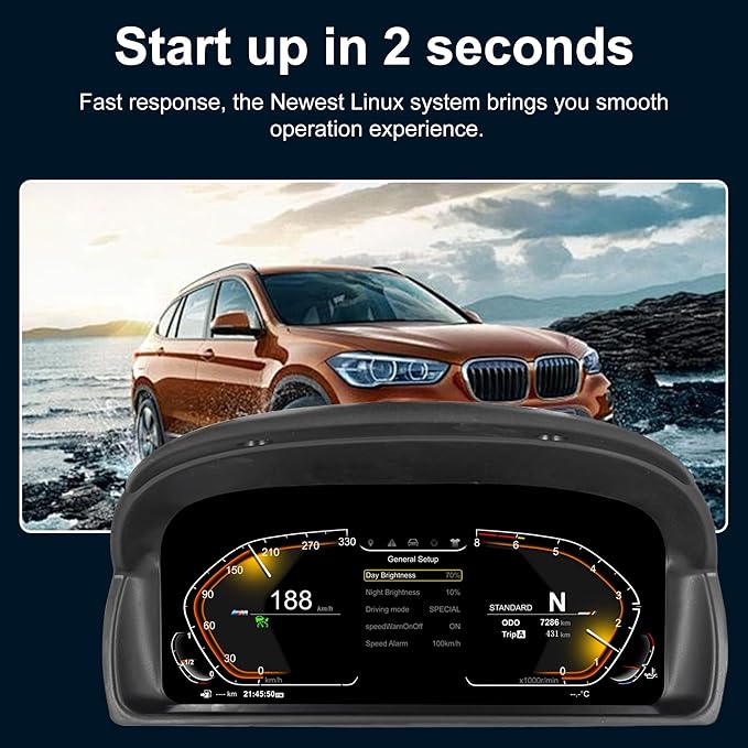 Speedometer Instrument for BMW E84 2006-2015 CCC CIC Linux System Original Car Information Display Digital Cluster Dashboard Screen