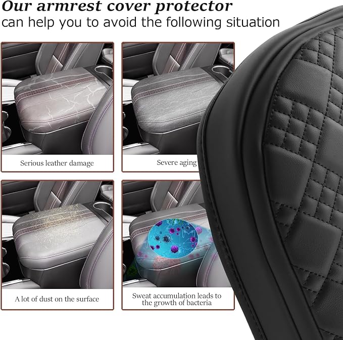 SKTU 2025 Chevy Tahoe Center Console Cover for 2025+ Chevrolet Tahoe/Suburban Armrest Cover 2025 Chevy Tahoe/Chevy Suburban Seat Box Cover 2025 Chevy Tahoe Accessories Center Console Cushion