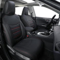 RISINGSTAR Rav4 Seat Covers, fit 2019-2025 Toyota Rav4 XLE LE XLE Premium Limited Base SUV, not for Adventure and TRD-Off(Black&Red)