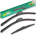 26" 18" 13" Windshield Wiper Blades Replacement for Kia Telluride 2020 2021 2022 2023 2024 2025 Premium All Weather Front Rear Wipers Set - OEM Quality (Pack of 3)