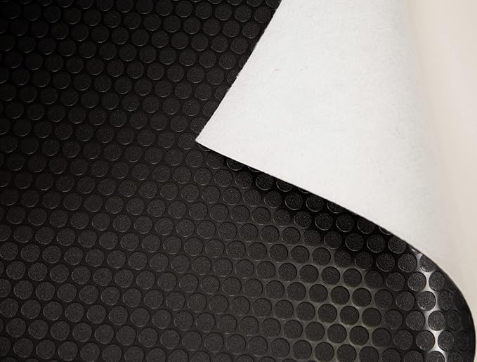 G-Floor Performance Vinyl Garage Runner Small Coin Pattern (Midnight Black, 27" x 96")