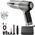 Vortix Smart Car Vacuum/Air Blower,Vortix Electric Air Duster & Vacuum,12000pa High Power Brushless Motor Wireless Handheld Car Vacuum Cleaner with Washable Filter & Storage Bag (Gray)