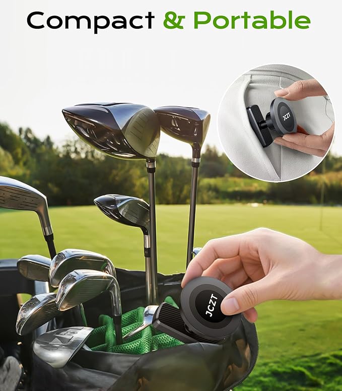 Magnetic Golf Cart Phone Holder Compatible with MagSafe iPhone 16 Pro Max Plus 15 14 13 12 Fits EZGO, Yamaha, Club Car, Icon, Golf Cart Accessories Essentials Gift for Friend Men Women Black