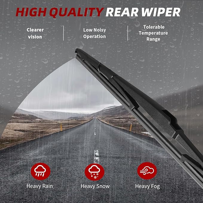 OTUAYAUTO Premium Windshield Wiper Blades - Replacement for Mazda CX-5 CX5 17-23, CX-9 CX9 16-23, All-Weather Performance, Front and Rear Wiper Blades, Top Lock - 24"+18"+14" (Pack of 3)