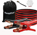 UL-Listed Jumper Cables - 4 Gauge 20 Feet Battery Cables for car, Heavy Duty Booster Cables (4AWG x 20Ft) with Carry Bag