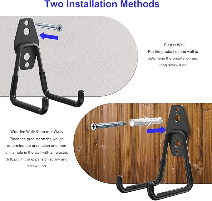 Heavy Duty Storage Magnetic Utility Hooks Large Garage Magnet Hooks with Anti-Slip Coating for Metal Cabinet,Pegboard,Garage Shelve,Garden Tools (3PCS 2.59'' Black)