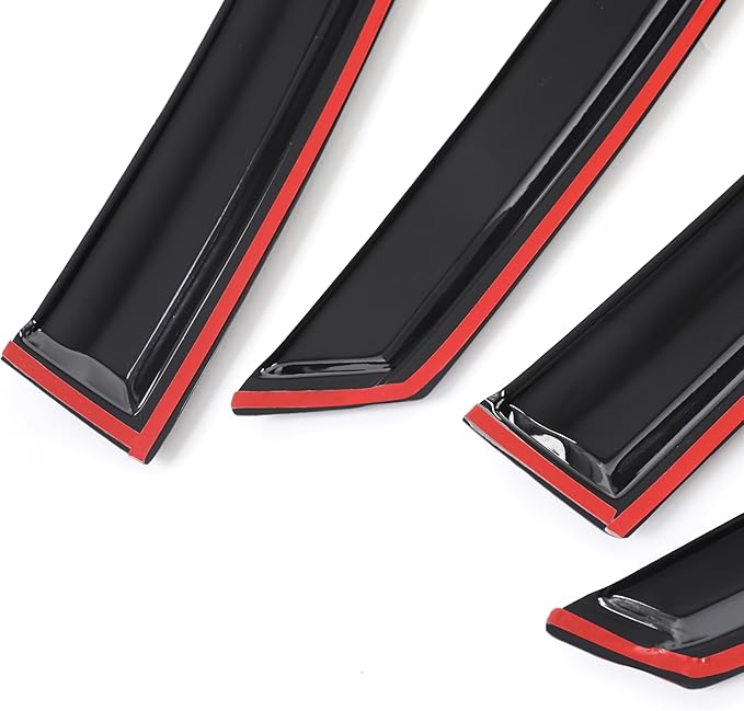 Rain Guards Side Window Visor Vent Outside Mount, 4PCS Fits for Honda Civic 4 Door Sedan 2016 2017 2018 2019 2020 2021 Model Only