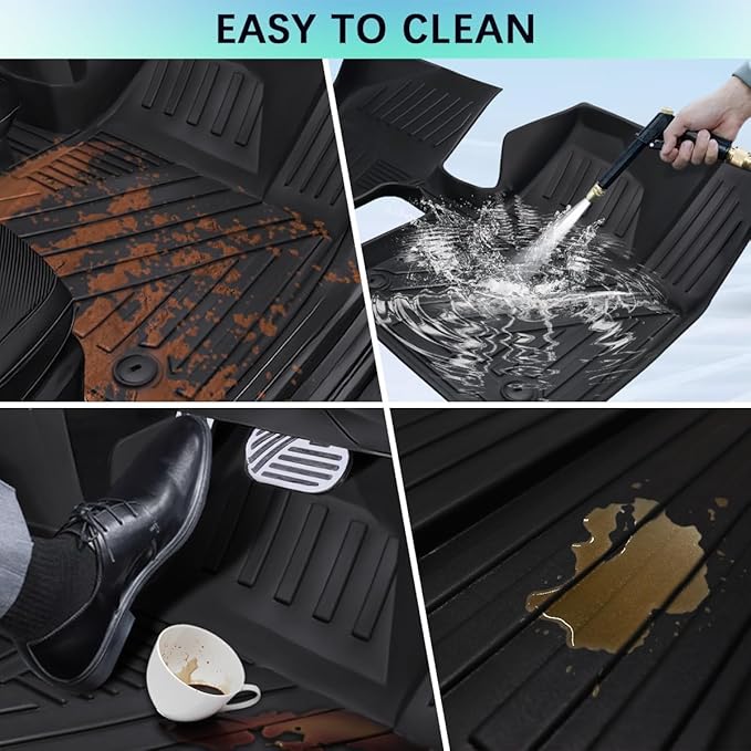 Fit 2022-2024 Kia EV6 Cargo Liners - Trunk Mat with Backrest Mats, All-Weather Guard Rubber Accessories