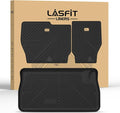 LASFIT Backrest&Trunk Mats Fit for Chrysler Town & Country 2008-2016/Dodge Grand Caravan 2008-2020, All Weather TPE Fit Cargo Liner for Chrysler Town & Country & Dodge Grand Caravan Car Mats, Black