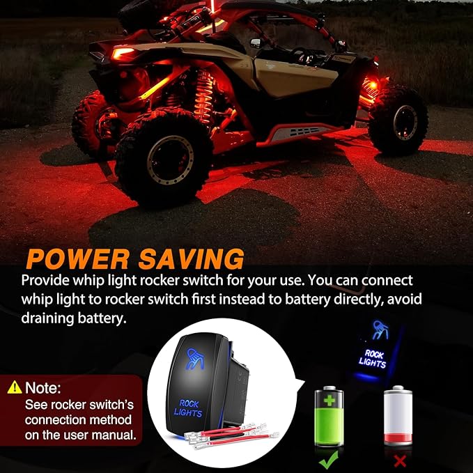 Nilight RGB LED Rock Lights Kit 12 Pods Underglow Multicolor Neon Pod with Remote & Bluetooth App Control DIY Flashing Music Mode Wheel Well Light for Truck ATV UTV RZR SUV