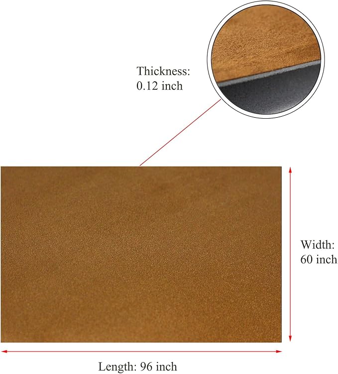 Suede Headliner Fabric with Foam Backing - Black Suede Headliner Material for Car/Truck/SUV/RV Roof, Home Repair/DIY Headliner Material Automotive Headliner Fabric (Tan, 96"×60“)