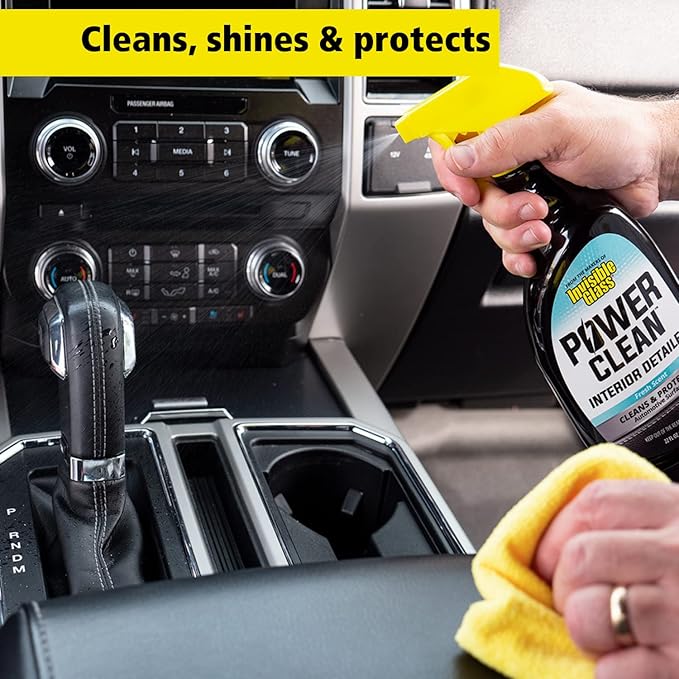 Invisible Glass 92024-3PK 22-Ounce Power Clean Automotive Interior Detailer Cleaner Protectant and Conditioner to Restore Interior Surfaces Prevent Fading, Pack of 3