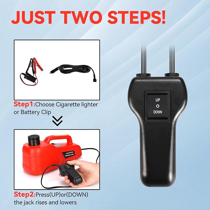 Electric Car Jack 5 Ton 12V Hydraulic Jack Portable Car Lift Floor Jack Stand for Sedans SUV MPV Sedan Truck Change Tires Garage Repair Roadside Emergency Kit