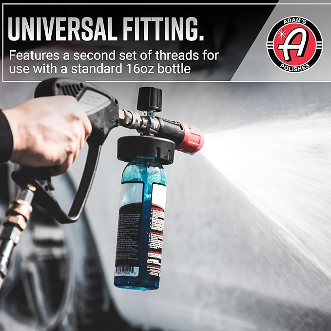 Adam's Polishes Premium Foam Cannon - Soap Sprayer for Car Wash | Sprayer Cannister for Pressure Washer 1/4" Quick Disconnect