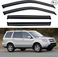 Window Visors Rain Guards Shield for 2003-2008 Honda Pilot, Out-Channel Window Vent Wind Deflectors Visors Shades for 03-08 Pilot