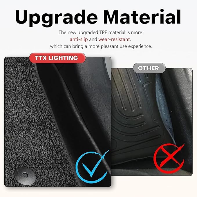 TPE Floor Mats & Carpet Mats Fit for HRV: 2016-2021 2022 Honda HRV Double Floor Mats All Weather Durable TPE Anti-Slip Car Floor Liner Waterproof Custom Fit Front and Rear Row Liner Car Mats HRV