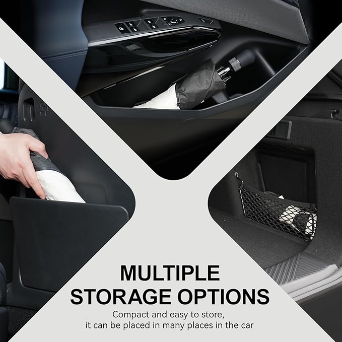 2025 Upgraded for BMW X3 Sunshade, Portable Foldable Sunshade Accessories, [Nano Ice Crystals Coating] UV Protection, Keeps Interior Cool (for BMW X3 2025)
