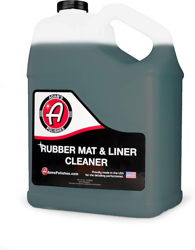 Adam's Polishes Rubber Mat & Liner Cleaner (Gallon) Protectant & Rubber Floor Mat Cleaning Solution for Car Detailing, Deep Cleans & Restores Mats, Truck Bed Cargo Liners
