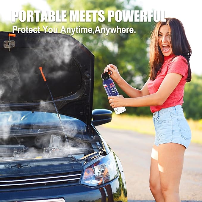 Fire Extinguisher for Home & Vehicle - 600g Fire Extinguisher | Grease & Electrical Fire Extinguisher for Kitchen, Car, Portable (6-Pack)
