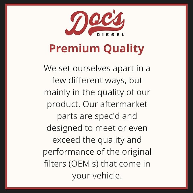 Doc's Diesel Engine Air Filter | Compatible with RAM 6.7L Cummins 2500, 3500, 4500, 5500 2007+ | Replaces 53034051AB