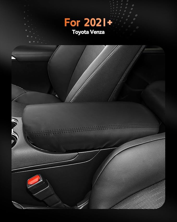 CDEFG for 2021-2025 Toyota Venza Center Console Cover Armrest Box Cover for 2021 2022 2023 2024 2025 Venza (LE, XLE, Nightshade Edition, Limited) Accessories Console Arm Rest Protector
