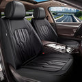 YORKNEIC Fit for Hyundai Kona Seat Covers 2018-2025: Leather Waterproof Car Seat Covers Anti-Slip Protector Full Set (2 Row 5 Seats, Black)