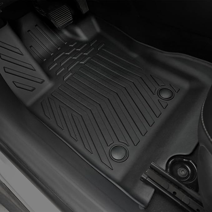 Floor Mats Set for 2017-2025 Jeep Compass Accessories(New Body Style 2nd Generation), Full Coverage All Weather Floor Mats with Cargo Mat TPE Includes Backrest Protectors & Door Sill Guards