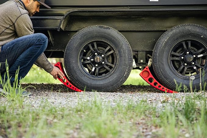 ANDERSEN HITCHES | 3604 RV and Trailer Accessories | 2-Pack Camper Leveler Blocks w/Rubber mats | Camper Leveling System | Outdoor Camping Levels