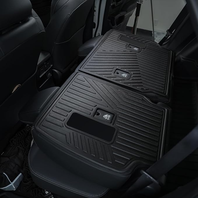 LASFIT Floor Mats for Toyota 4Runner 2025-2026 (Only fit Hybrid) wtih Trunk mat&backrest mat, All Weather TPE Custom Fit Floor Liner for 4 Runner TRD/Limited/Platium 6th gen Front&Rear Car Mats, Black