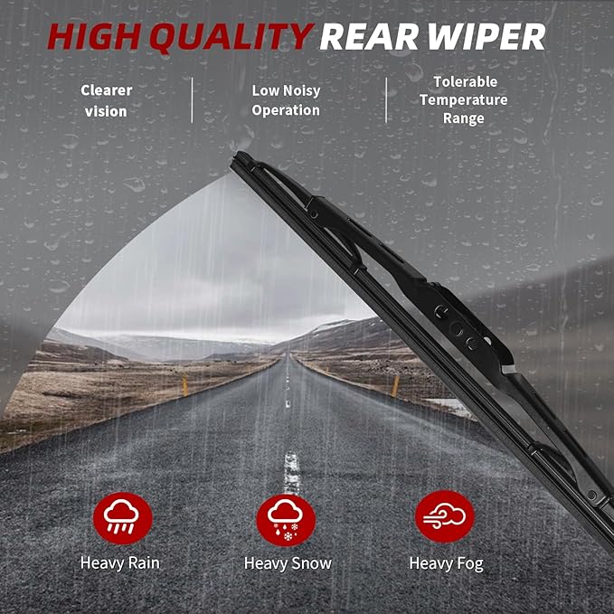 OTUAYAUTO Premium Windshield Wiper Blades - Replacement for Honda CRV CR-V 2012-2016 - Precision Fit, All-Weather Performance, Front and Rear Wiper Blades, U Hook - 26"+16"+12" (Pack of 3)