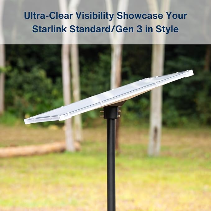Protective Hard Case for Starlink Standard/Gen 3, Full Protection, Easy Screw Installation, Heat-Resistant, for Car Roof, RV, Truck, Trailer