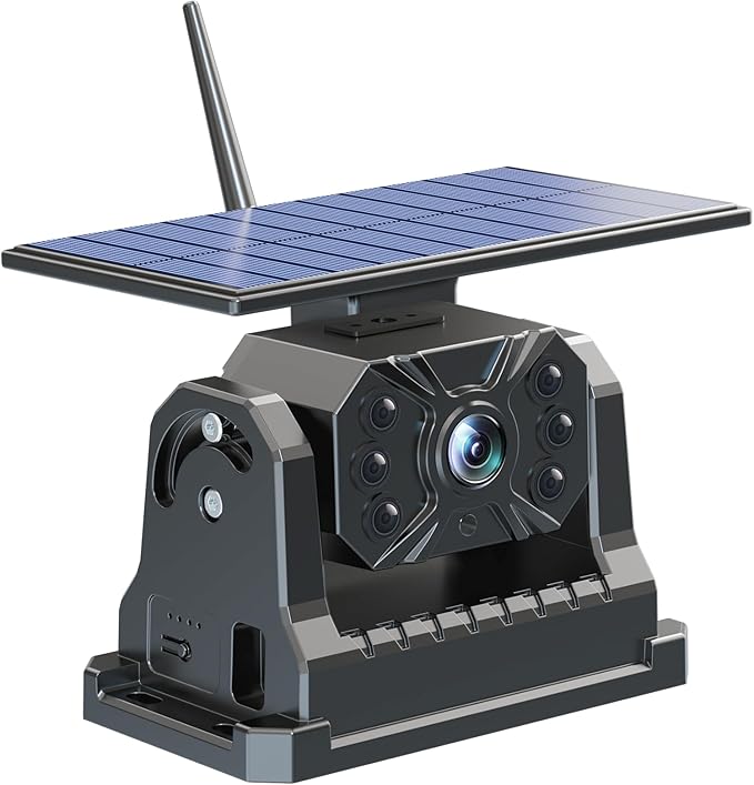 Magnetic Solar Backup Camera Compatible with VS-7A, Only A Camera, Without Monitor