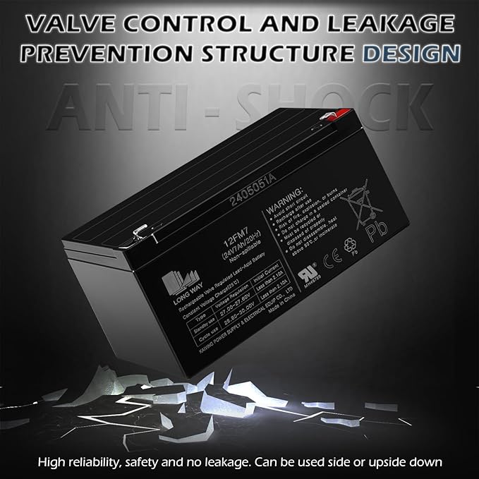 OTTARO 24V 7AH Battery for 24 Volt Ride on Cars Toys