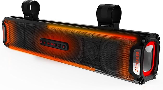 UTV Sound Bar ATV Sound Bar Golf Cart Soundbar UTV Speakers ATV Speaker Fourwheeler Speaker Marine RZR Boat Polaris Can Am
