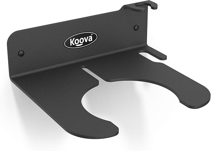Koova Garden Pump Sprayer Holder | Wall Mounted Garden Tool Garage Organizer and Storage | FIts Round Bottles up to 2.5 Gallons | for Lawn, Plant, Water Sprayers