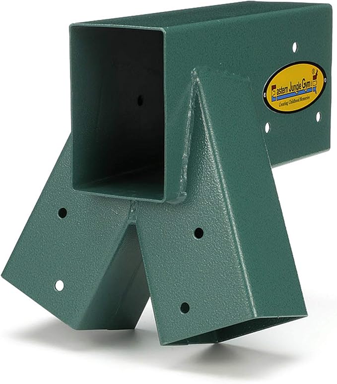 Eastern Jungle Gym Easy 1-2-3 A-Frame Swing Set Bracket Heavy Duty for EZ, Simple Install - DIY Swing Set Parts Green