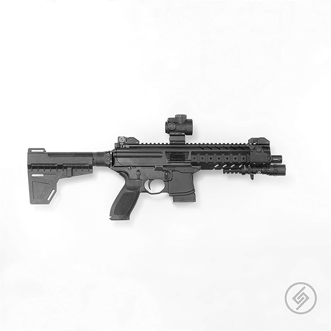 Spartan Mounts for SIG MPX 9mm | (Does NOT FIT AR) Rifle Wall Display Storage Organization System | Low Profile Design | Features Locking System | Gun Safe Wall Room Solution